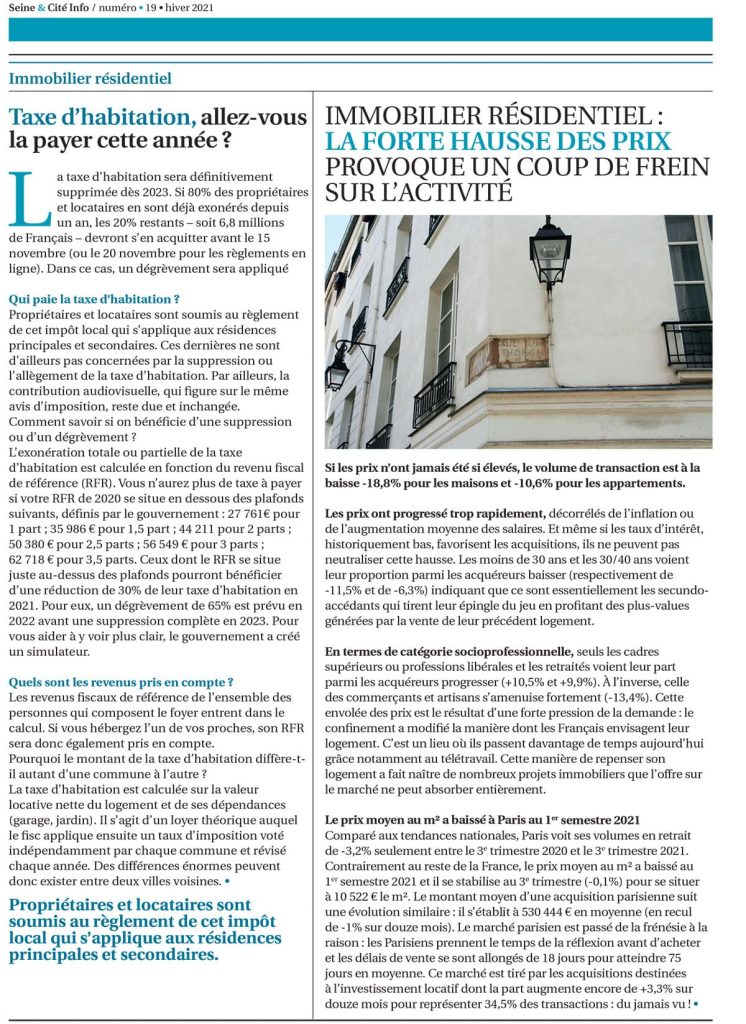 Info Seine et Cite 19 hiver 2021-2022 page 2