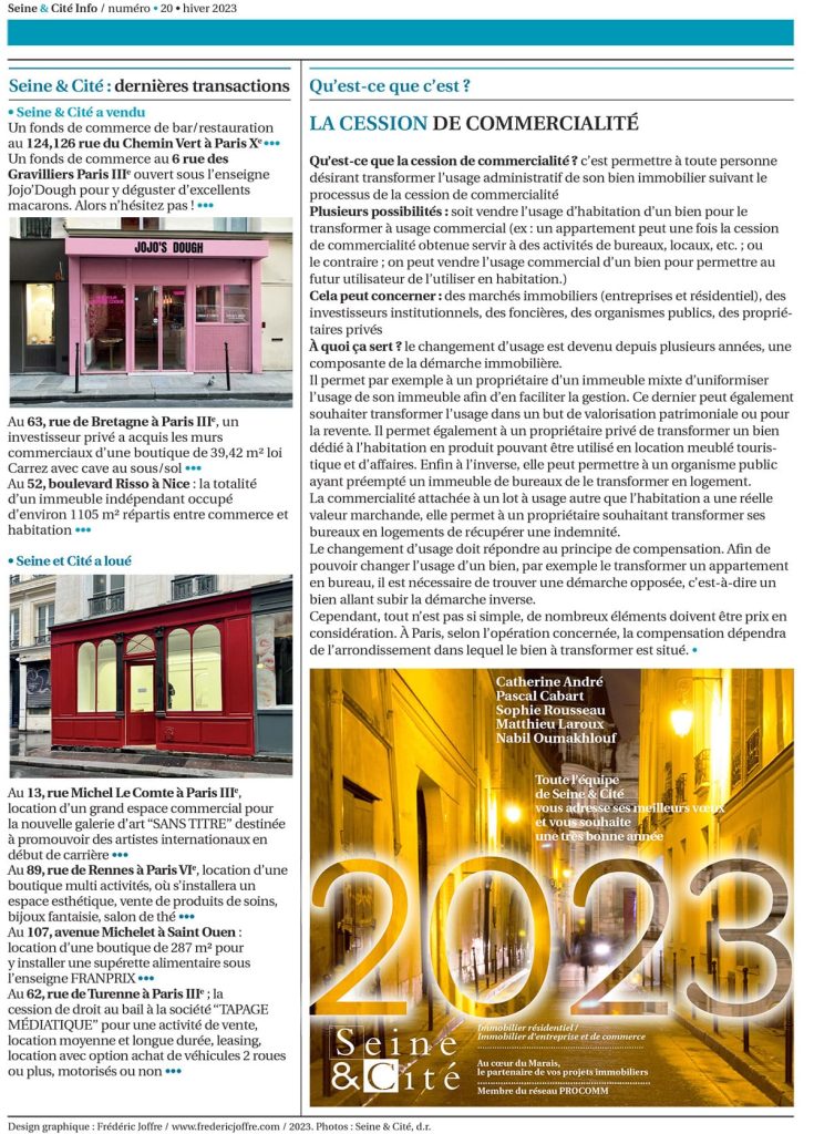 Seine et cite lettre info N 20 hiver 2022 2023 4