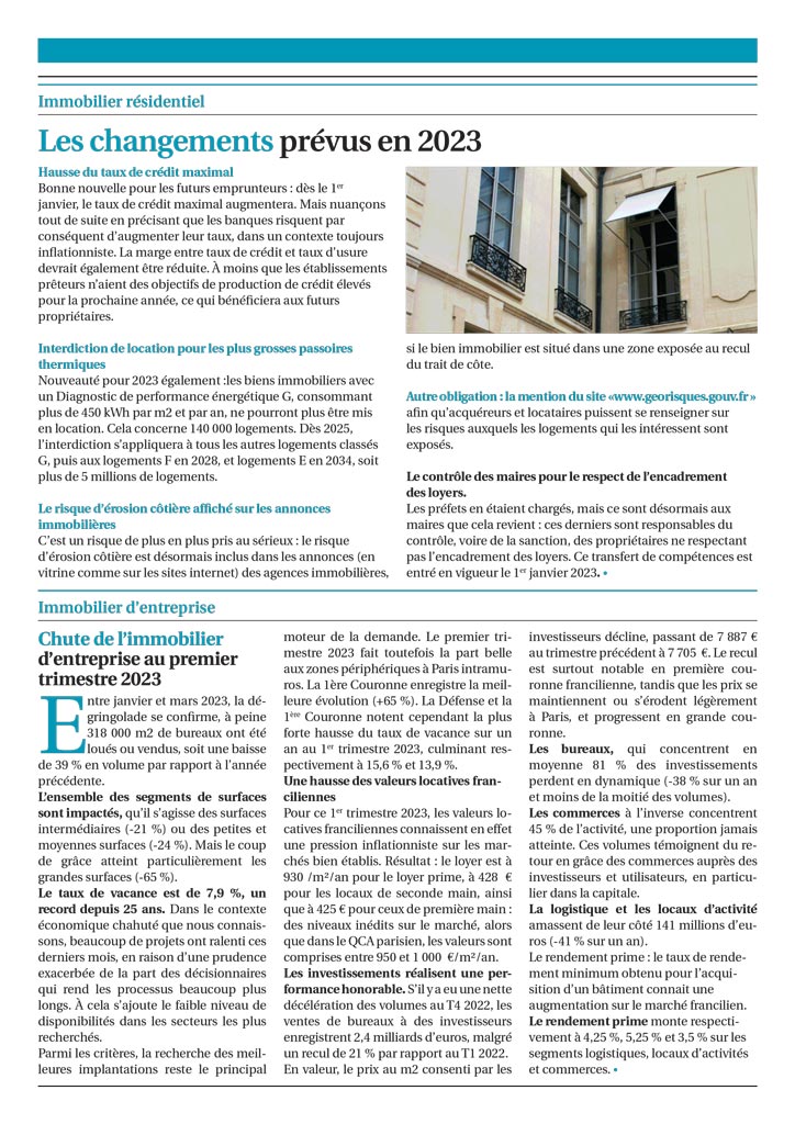 Troisième page de la lettre d'info n°21