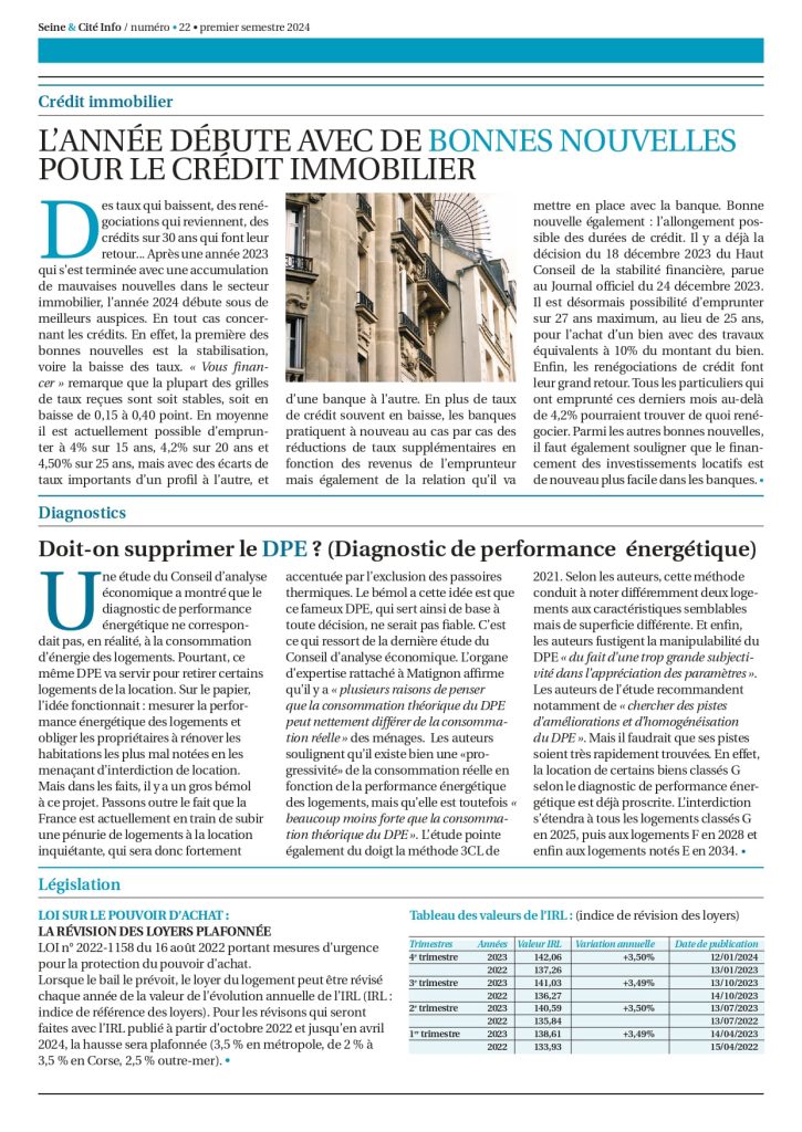 Page 2 de Seine et cite lettre info N 22 2024