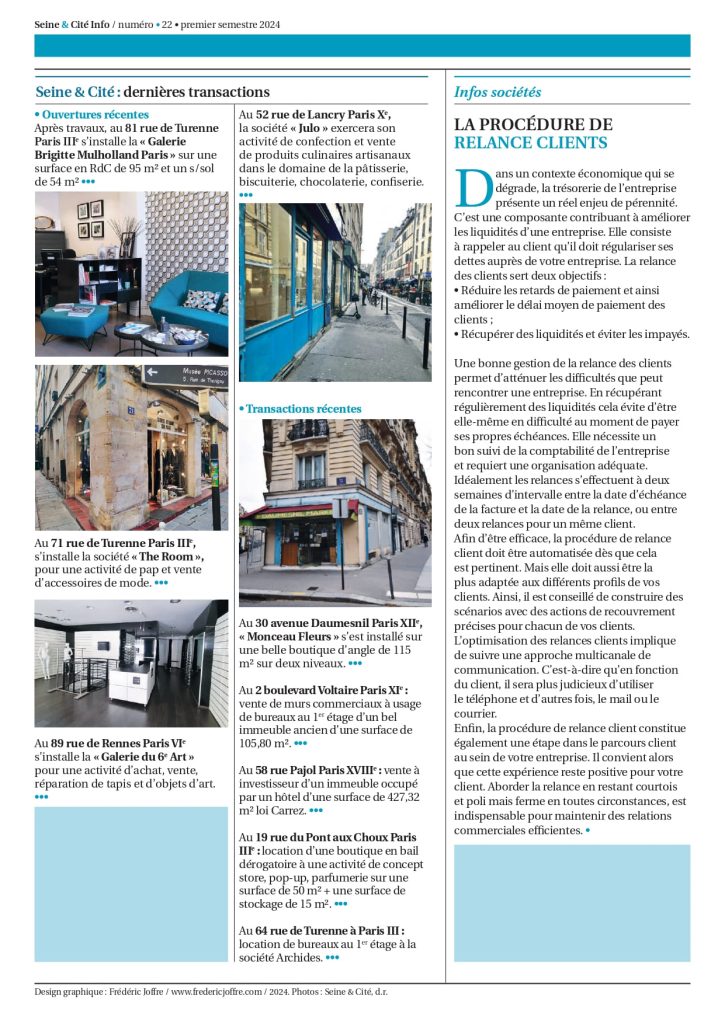 Page 4 de Seine et cite lettre info N 22 2024